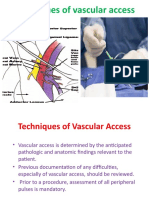 Techniques of Vascular Access