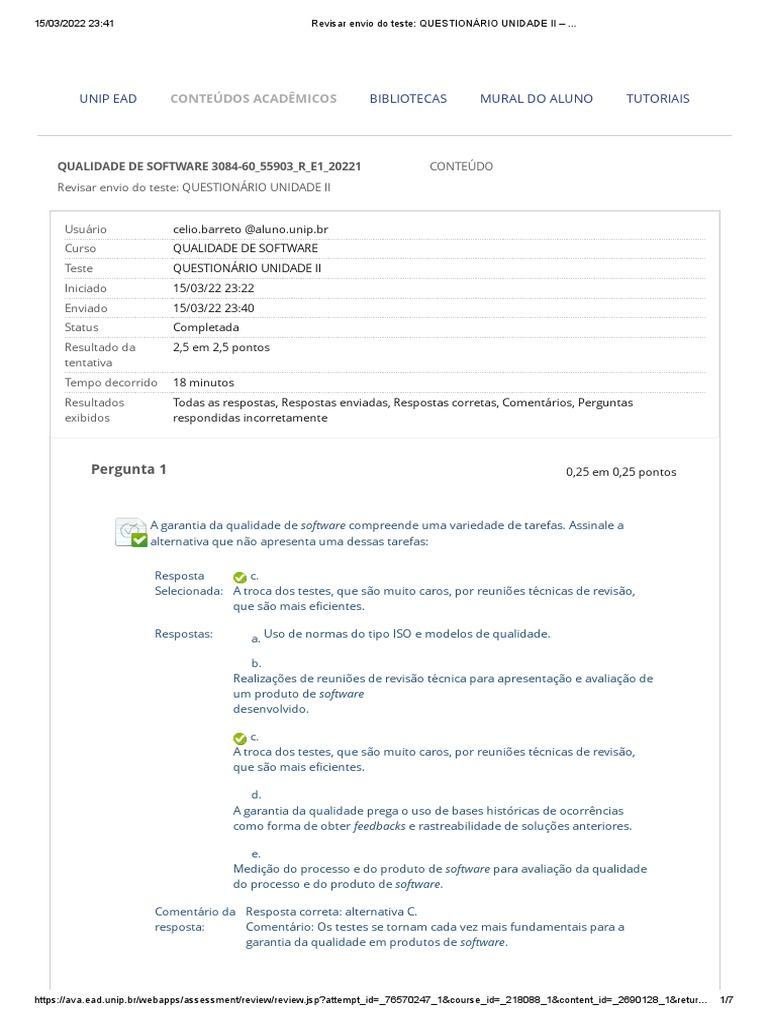 Revisão de Qualidade de Software | PDF | Testes de software | Qualidade ...