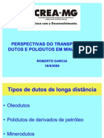 Perspectivas Do Transporte Em Dutos de Polidutos Em Minas Gerais
