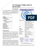 Conferencia de Las Naciones Unidas Sobre El Cambio Climático de 2022