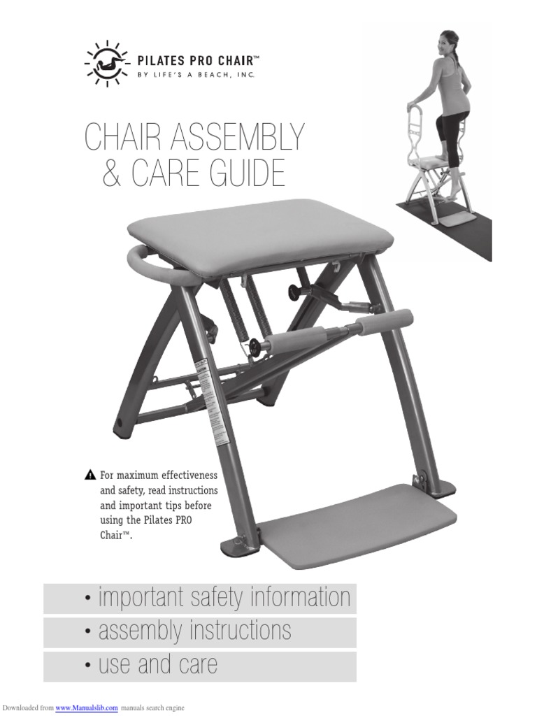Pilates Pro Chair PDF Chair Manufactured Goods