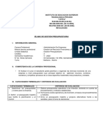 SILABO DE GESTION PRESUPUESTARIA - para Administración