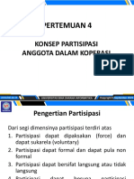 Pertemuan 4: Konsep Partisipasi Anggota Dalam Koperasi