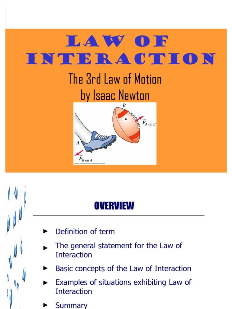 Law of Interaction Final[1] Force Newton's Laws Of Motion
