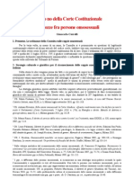 Cristianità n. 360 - Un altro no della Corte Costituzionale alle nozze tra persone omosessuali - Giancarlo Cerrelli