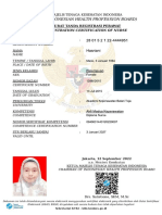 (The Indonesian Health Profession Board) : Registration Certification of Nurse