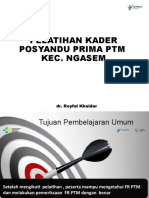 Pelatihan Kader PTM Ngasem