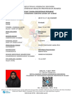 (The Indonesian Health Profession Board) : Registration Certification of Nurse