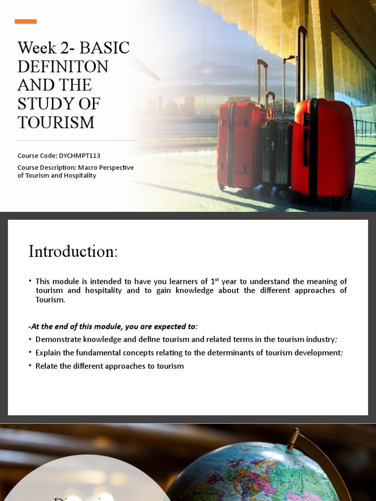 Week+2 Dychmpt113 | PDF | Tourism | Hotel