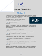 Evaluación Diagnóstica M3