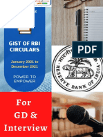 RBI Circulars Gist Yearbook Jan - Dec 2021 Final