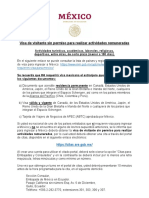 Visa de Visitante Sin Permiso para Realizar Actividades Remuneradas