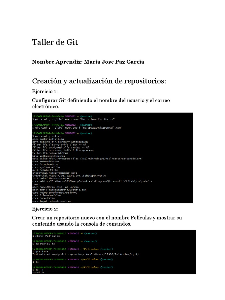 Taller práctico de Git para principiantes | PDF | Software del sistema ...
