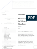 Allowable Deflection in Different Standards - Structural Guide