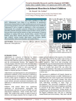 A Case Report Adjustment Reaction in School Children