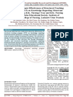 A Study To Evaluate Effectiveness of Structured Teaching Programme STP On Knowledge Regarding Menstrual Disorder