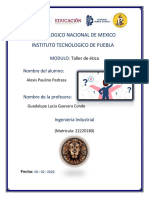 Tecnologico Nacional de Mexico Instituto Tecnologico de Puebla