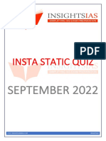 INSTA September 2022 Static Quiz Compilation