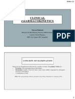 Clinical Pharmaco Kinetics (TDM) (Clinical Pharmacy Fall-22 Sem-9)