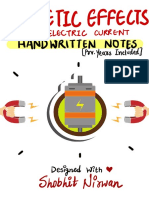 Magnetic Effects of Electric Current