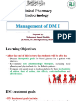 Pharmacotherapy - Diabetes II - Dr. Mohammed Kamal