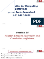 CO-4-Session-35-Relation Between Regression and Correlation Coefficients