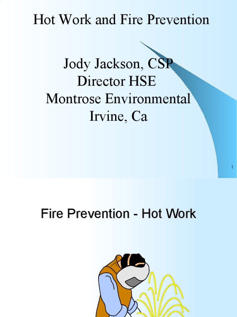 4 Hot Work Fire Watch PDF Chemical Process Engineering Safety