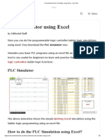 Free Download PLC Simulator Using Excel - Inst Tools
