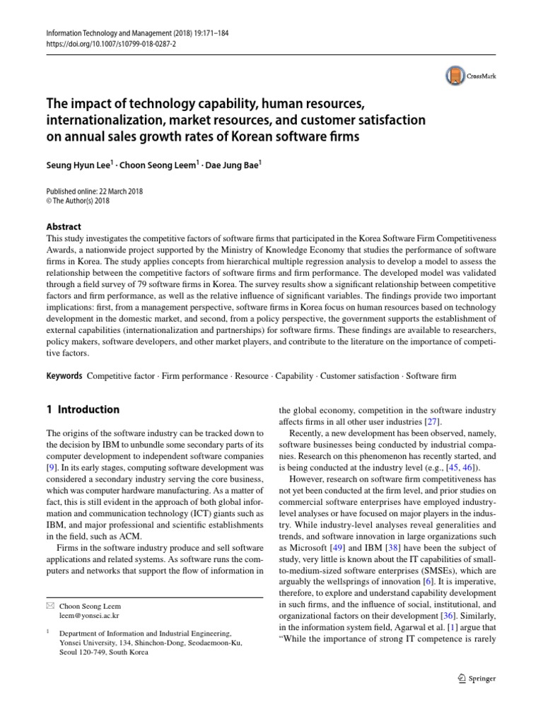 Jurnal Impact of Technology Capability | PDF