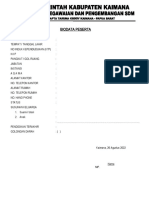 Kelengkapan Data Biodata Peserta Surat Tugas Dan Mentor