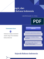 Sejarah, Fungsi, Dan Kedudukan Bahasa Indonesia