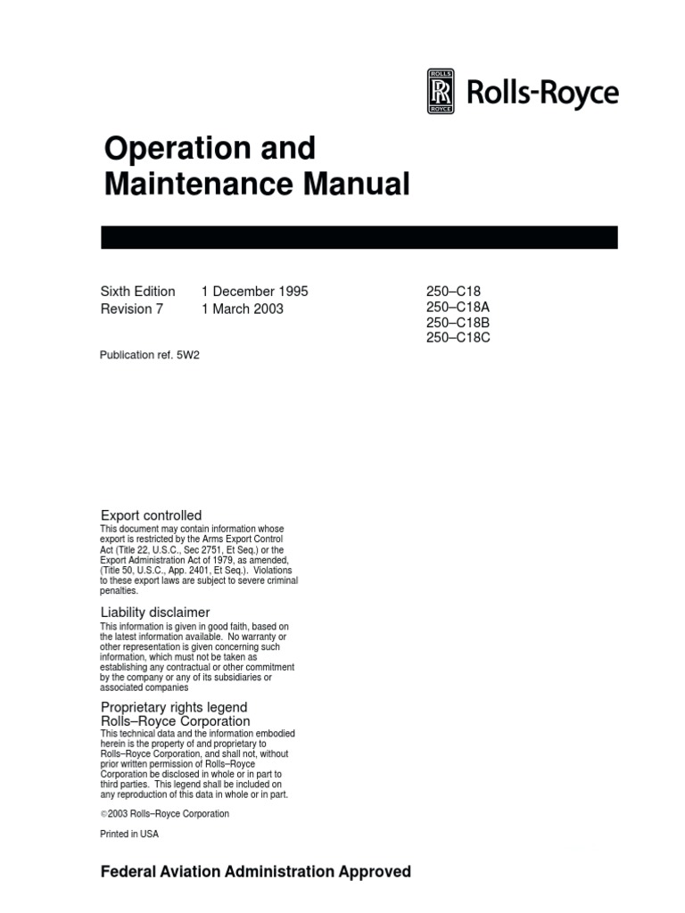 250 C18 Operation Maintenance Manual | PDF | Throttle | Machines