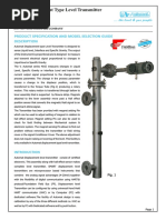 Smart Displacement Type Level Transmitter