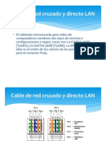 Cable de Red Cruzado y Directo LAN
