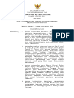 Perwako Tata Cara Pemberian Dan Pertanggungjawaban BTT - Kota Batam - 2021