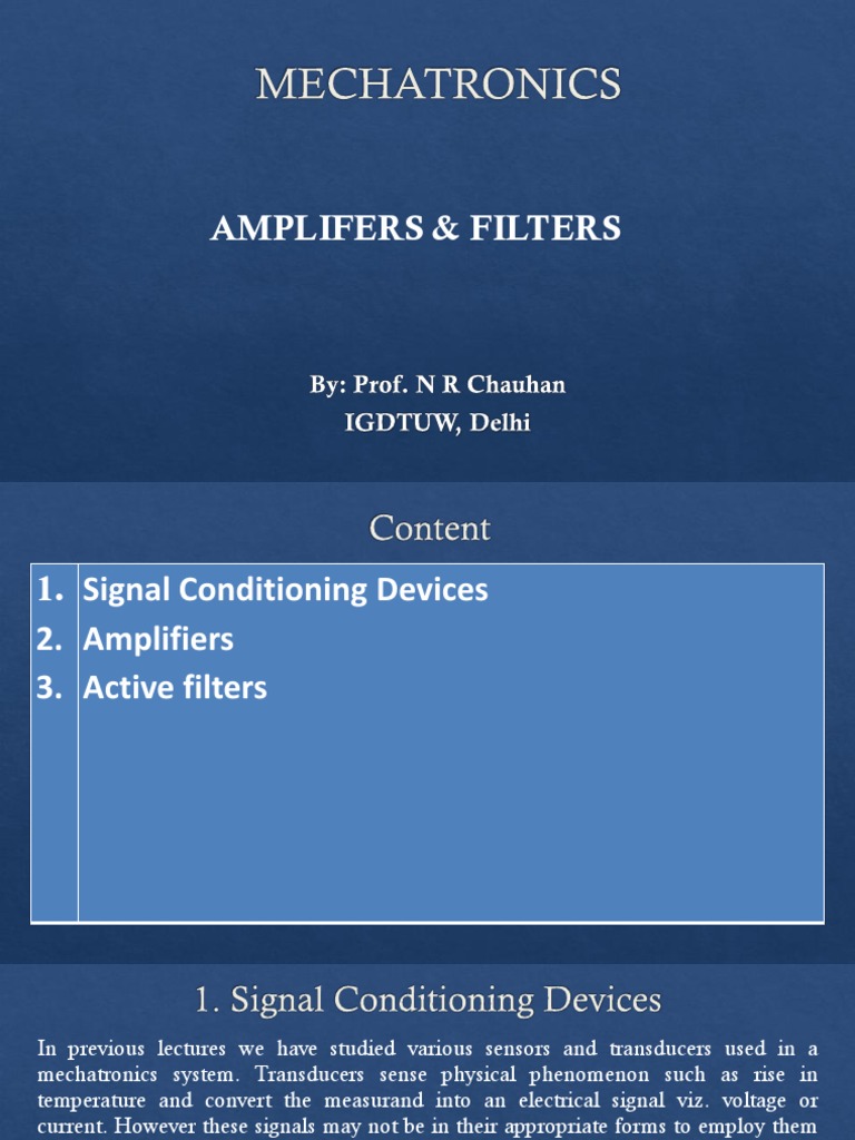 Amplifiers Ppts PDF Amplifier Electronic Filter