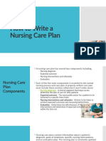 How To Write Nursing Care Plan