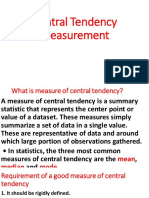 Central Tendency Measurement 022-2023