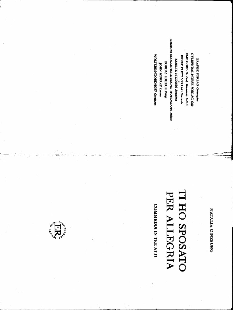 Ti Ho Sposato Per Allegria Con Disegni PDF