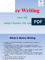 Notice Writing 3 April