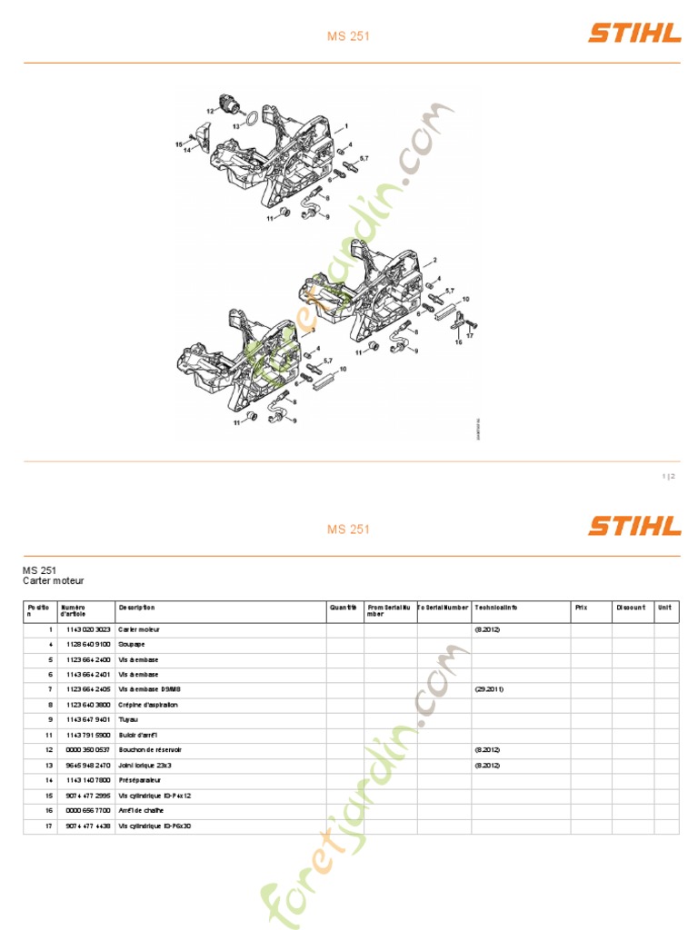 Lot De 6 Ressorts Pour Tronçonneuse Stihl MS231 MS251 - Compatible OEM 1143 790 8302, Anti-vibrations - 9