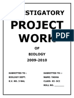 HOUSEFLY PROJECT STUDY