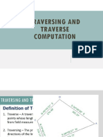 Calculating Traverse Deflection Angles