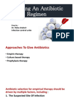 Tailoring An Antibiotic Regimen 