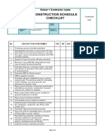 001 - Standard Baseline Review Checklist (Consultant To Contractor)