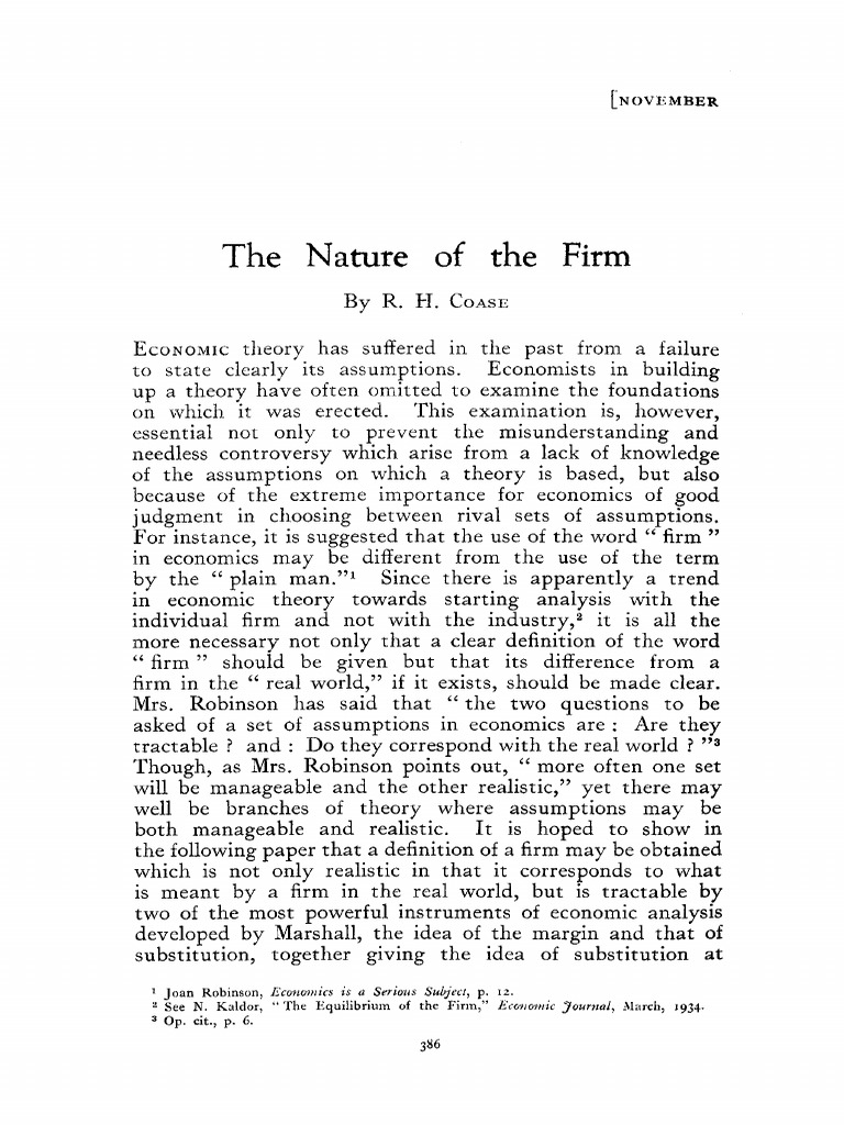 Economica november 1937 coase the nature of the firm pdf