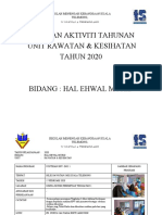 Laporan Aktiviti Tahunan Unit Kesihatan 2020