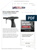 Brun-Latrige Model 1900 Pocket Pistol (Video)