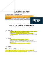 Tipos de Tarjetas Red