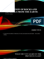 Extraction of Rocks and Minerals-Sub Surface Mining